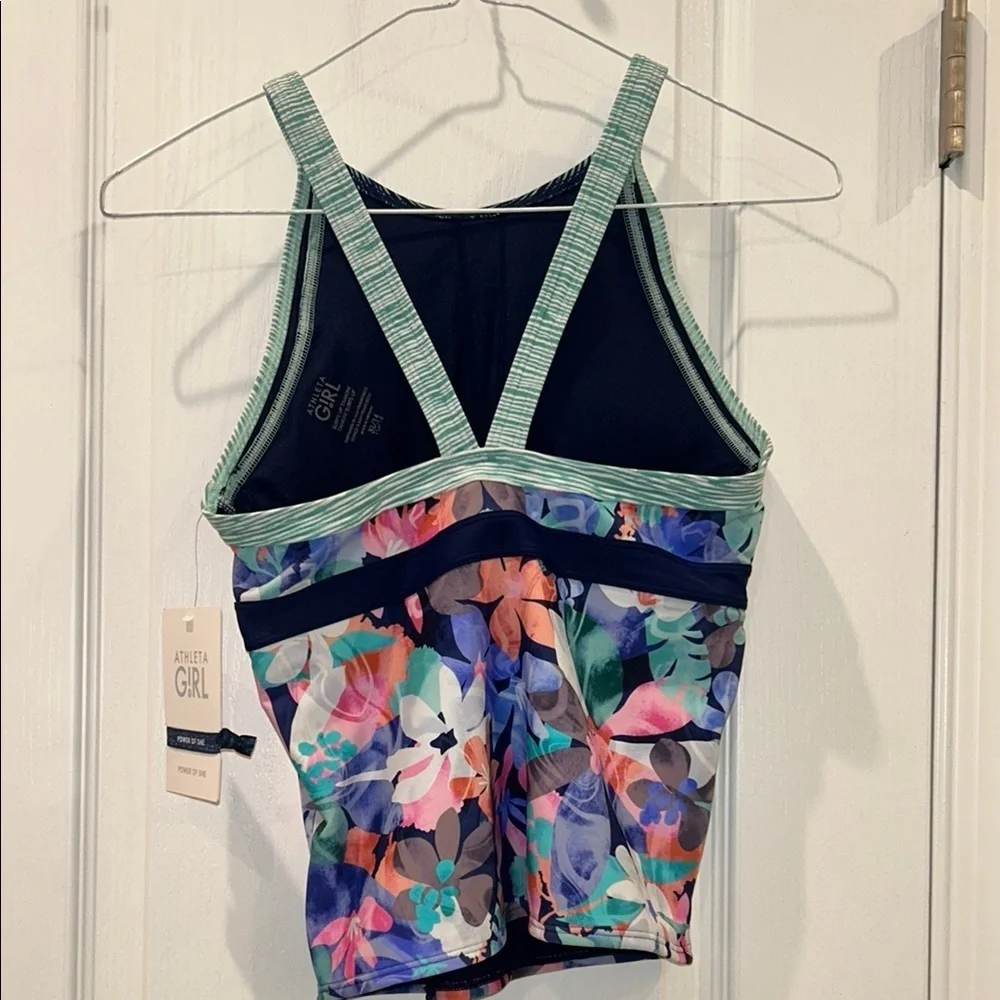 Athleta Girl Surfs Up Tankini 3 pieces, Size XL (14)